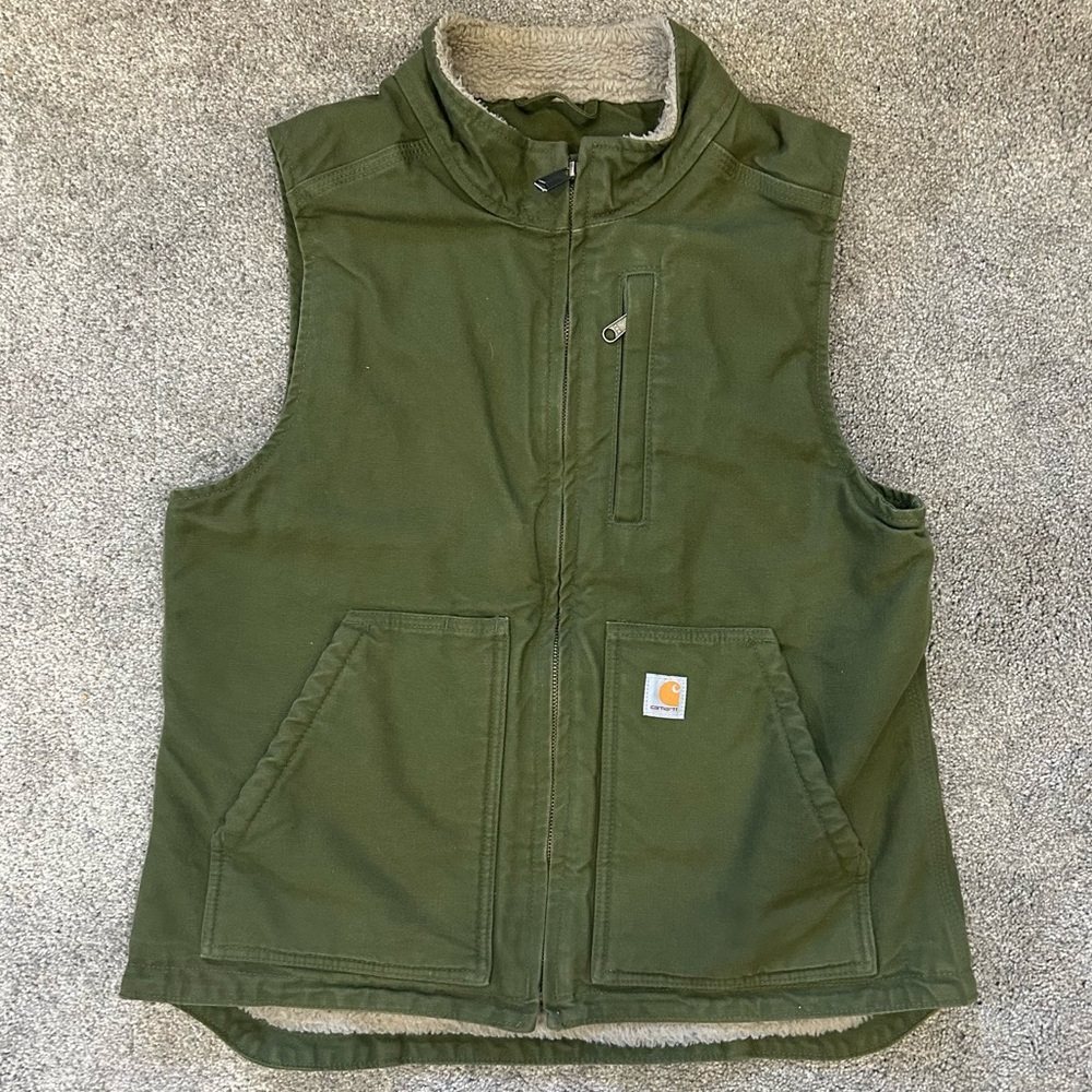 Carhartt Olive Green Insulated Vest